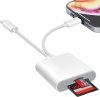 Czytnik kart 2w1 USB-C Lightning – adapter SD/TF do iPhone, iPad, Android